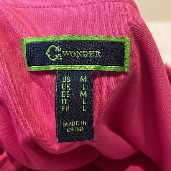 C. Wonder- Pineapple Print All Over Hot Pink & Green Mini Loose Fit Dress Size M - Picture 4 of 10